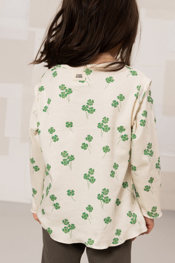 T-shirt Lala Ecru Trèfles
