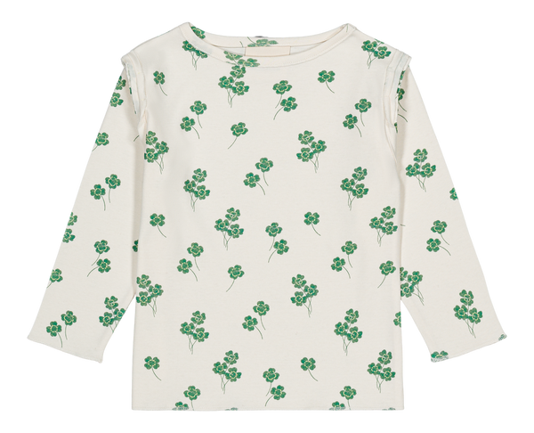 T-shirt Lala Ecru Trèfles