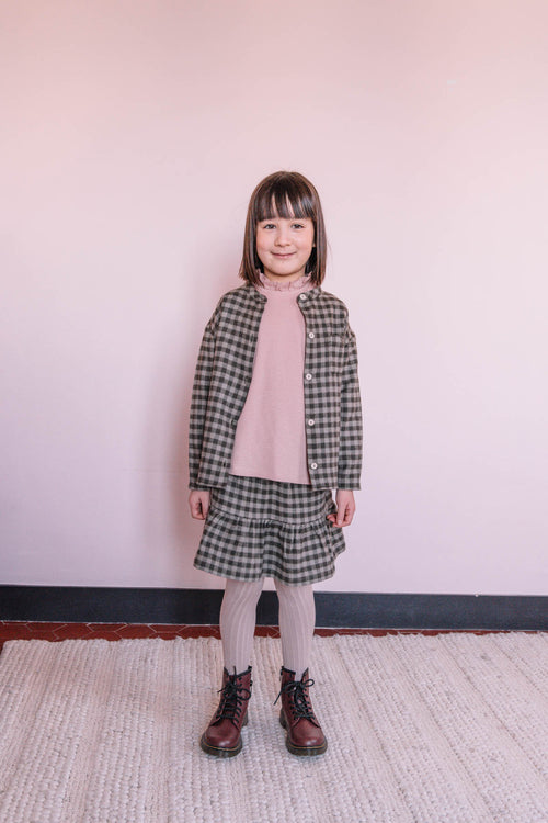 Skirt Samba Velvet Grey Gingham 