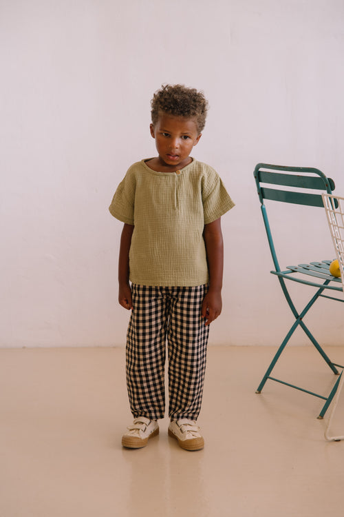 T-shirt Orso Gauze Golden Green