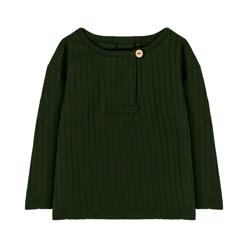 Tshirt Orso Rib Forest Green