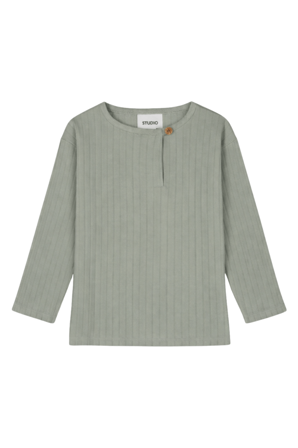 T-shirt Orso Rib ML Vetiver