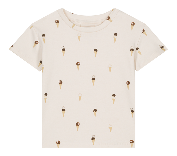 T-shirt Jersey Essential Off white Ice Cream