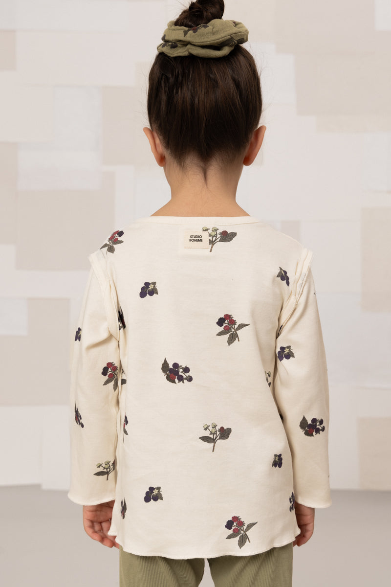T-shirt Lala Ecru Mûres