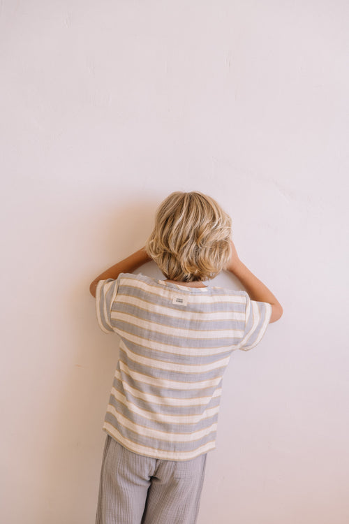 T-shirt Orso Rayures Bleu Gold