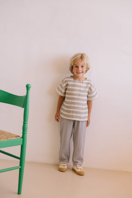 Pantalon Cousin Bleu Silver