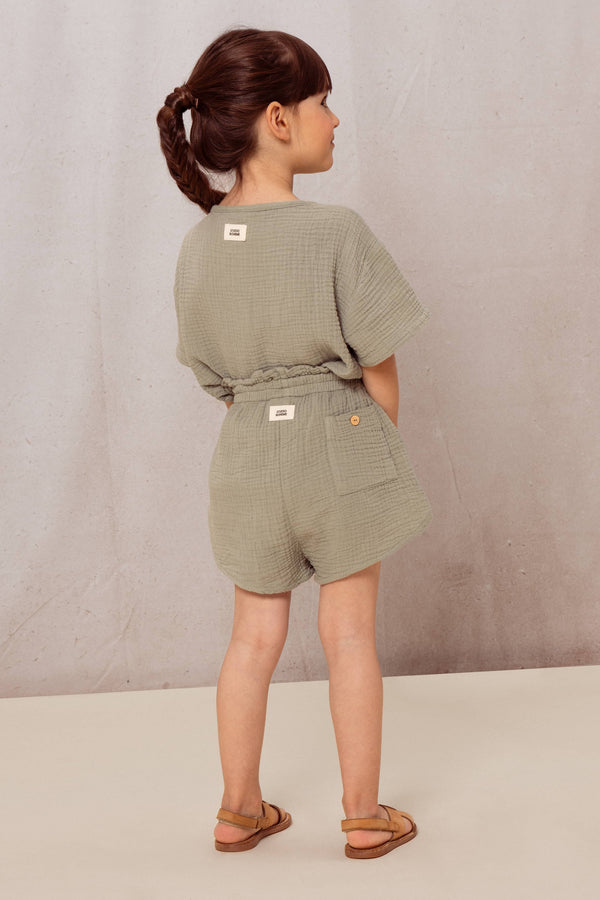 Short Georgette Vert de gris