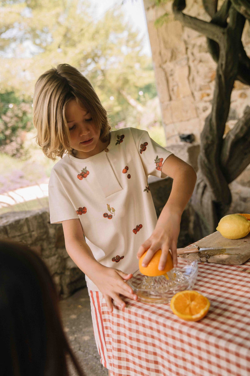 T-shirt Orso Jersey Off white Tomatoes 