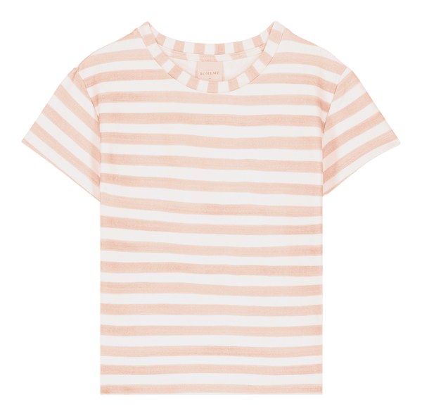T-shirt Jersey Essential Pink stripes