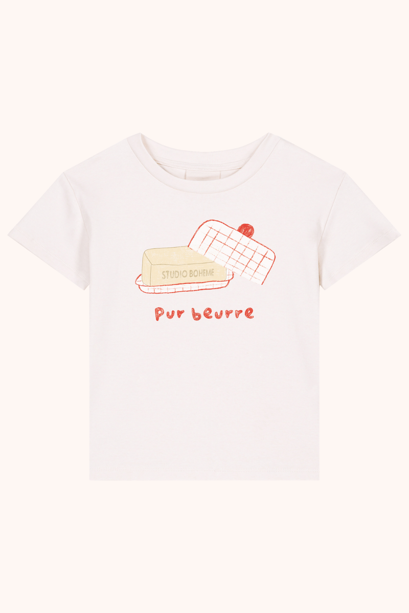 T-shirt Essential Jersey Ecru Beurre