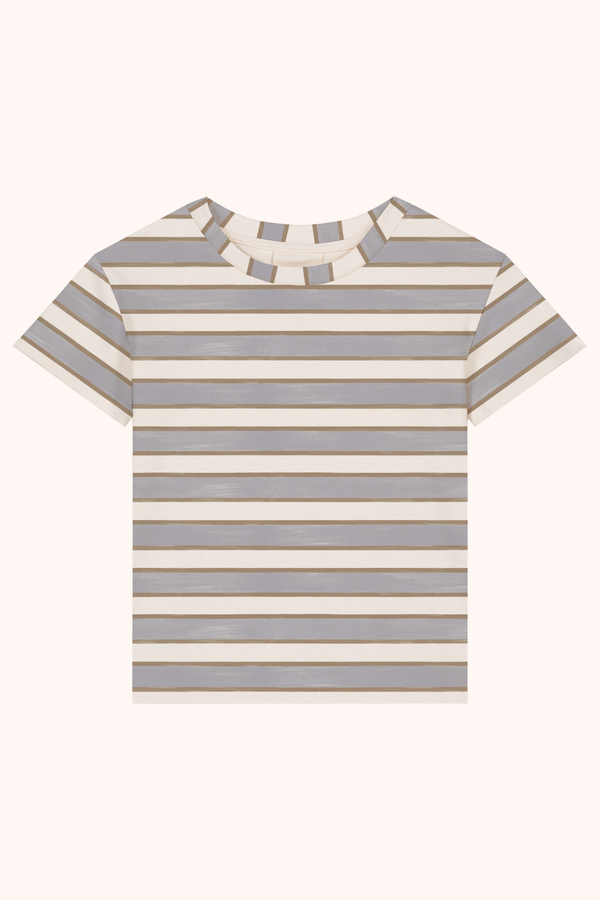 Tshirt Essential Jersey Striped Gold Blue
