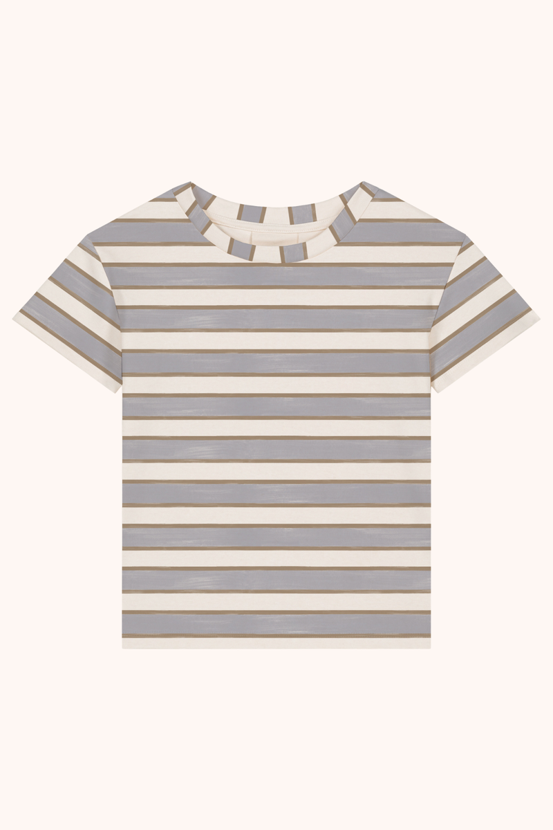 Tshirt Essential Jersey Striped Gold Blue