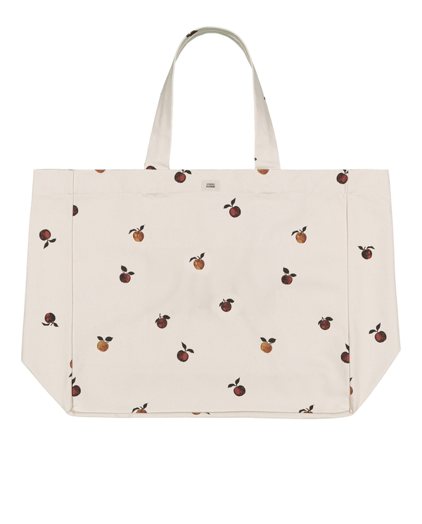 Patrick tote bag Ecru apples