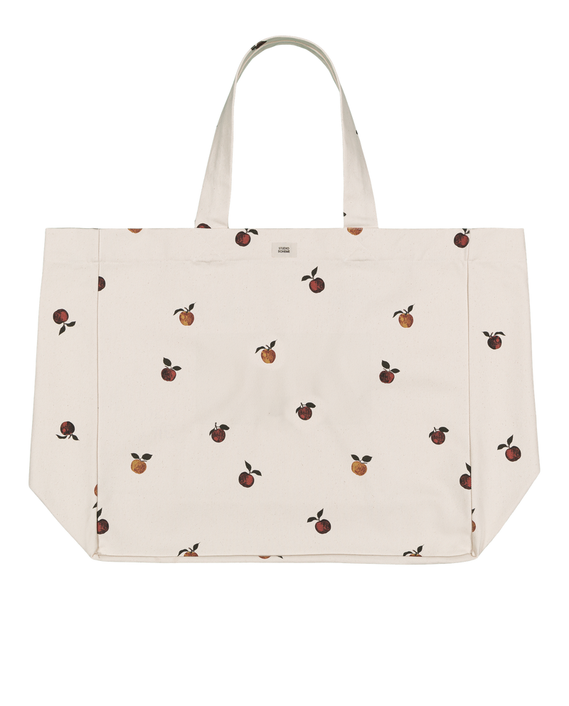 Patrick tote bag Ecru apples