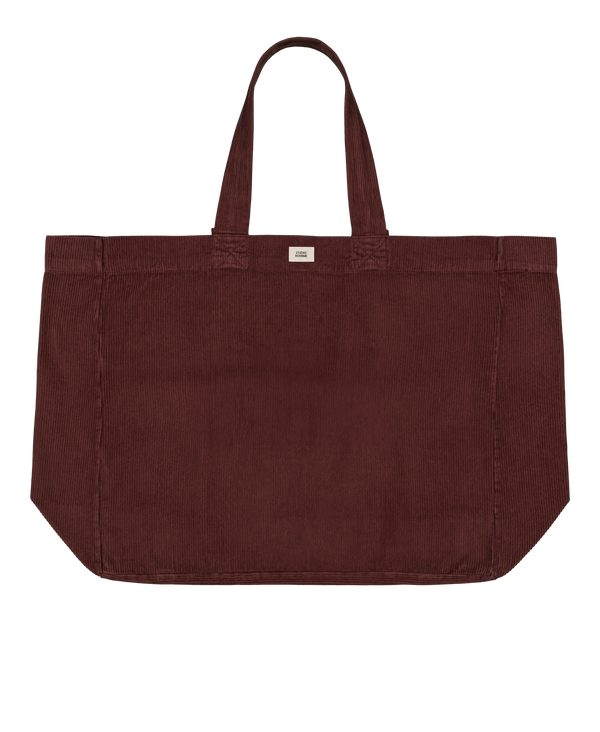 Patrick tote bag corduroy plum