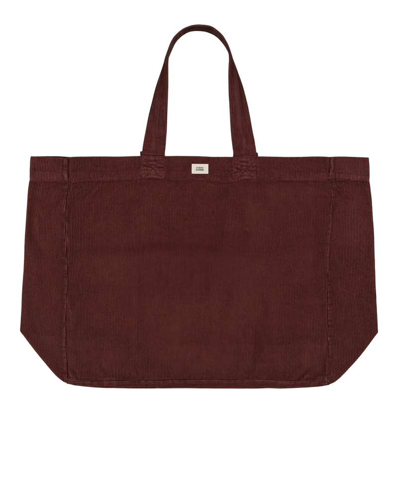 Patrick tote bag corduroy plum