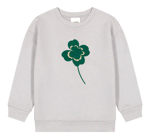 Sweat-shirt Bart Gris trèfle brodé