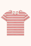 T-shirt Essential Jersey Rayures Rose Rouge